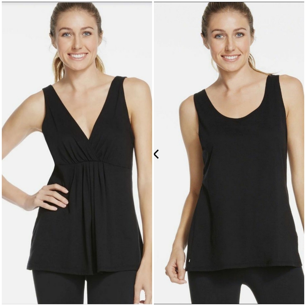 NEW Fabletics Reversible Coronado Tank XS in Black